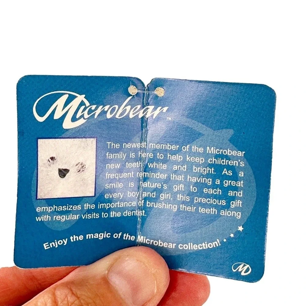 Microbear Collection White Plush Bear Jointed‎ Promotional Long Hair Toothpaste